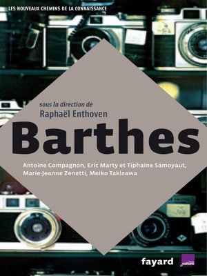 cover image of Barthes